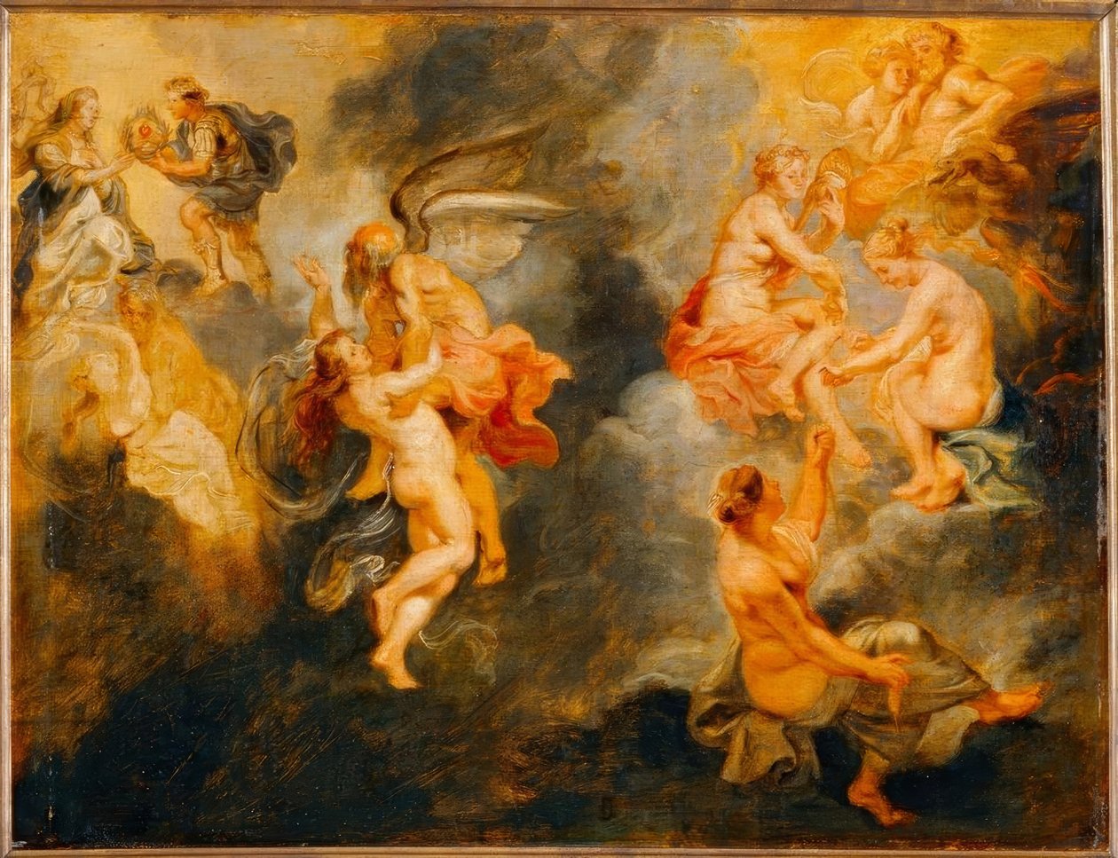 Les trois Parques filant la destinée de Marie Médicis - Peter Paul Rubens