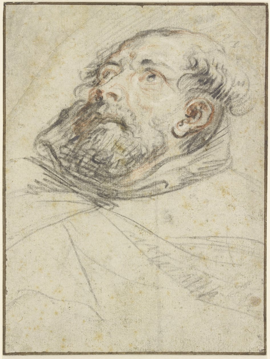 Moine regardant vers le haut (Exemplum doloris) - Peter Paul Rubens
