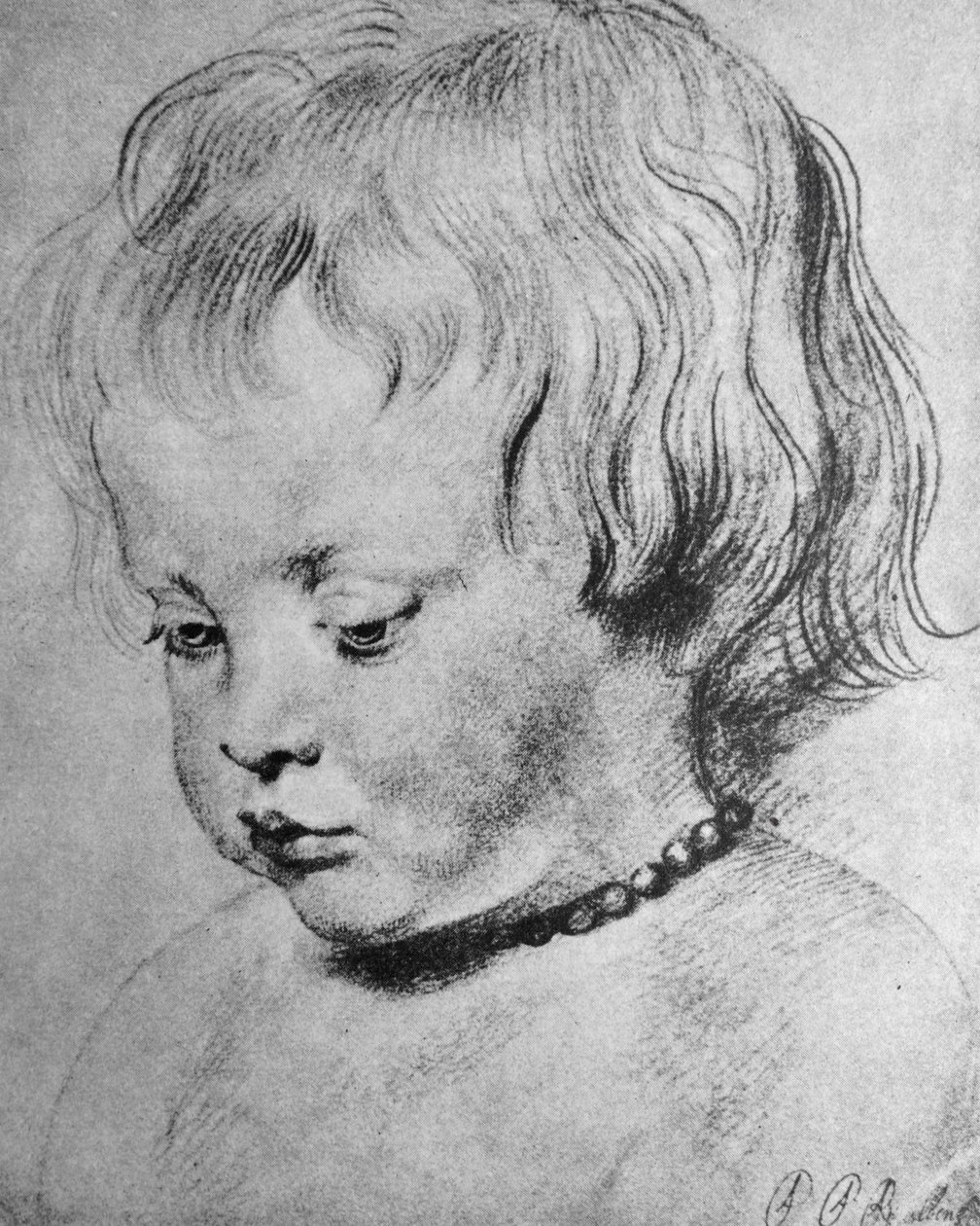Nicholaas Rubens portant un collier de corail - Peter Paul Rubens