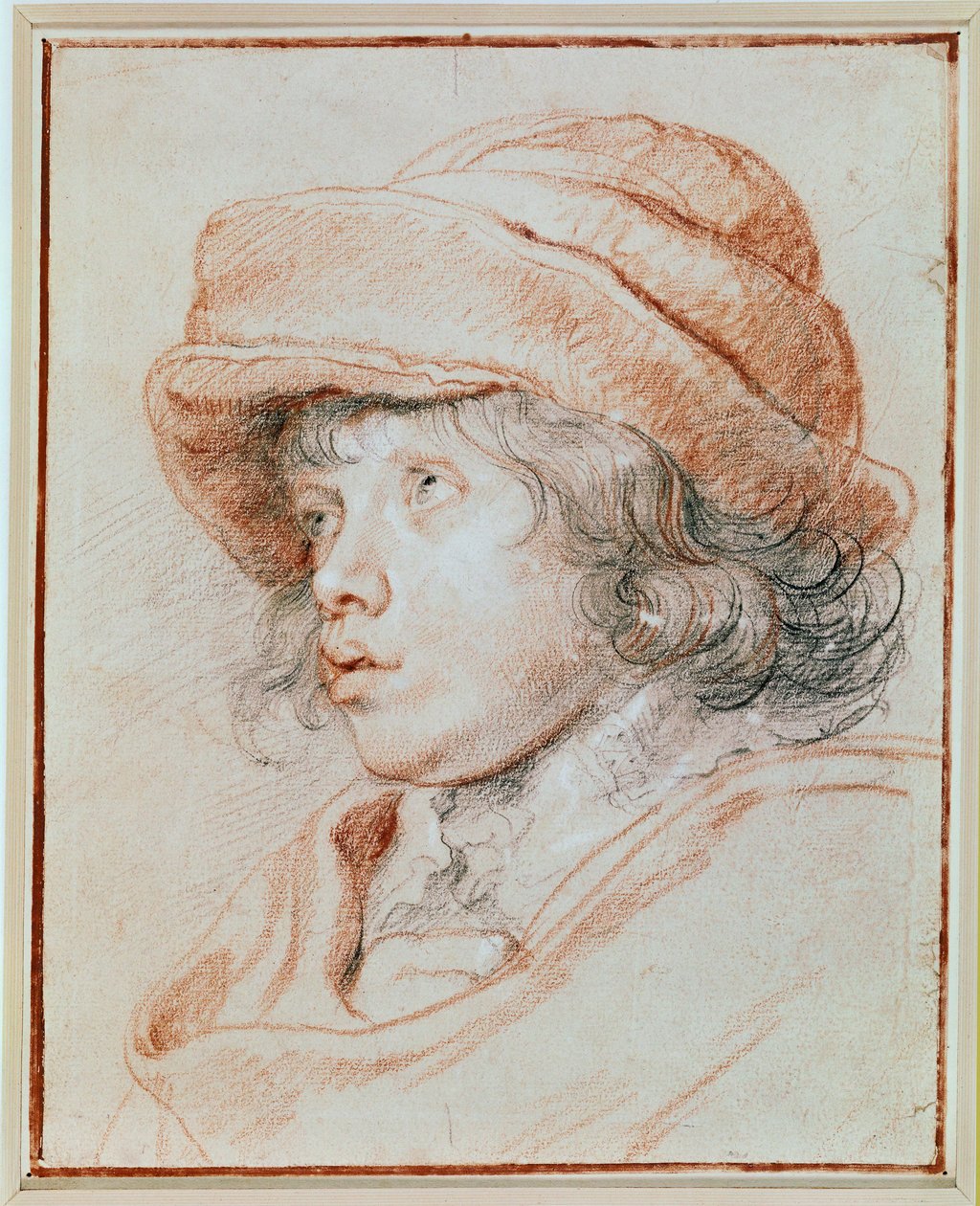 Étude du portrait de son fils Nicolas (craie noire, rouge et blanche) - Peter Paul Rubens