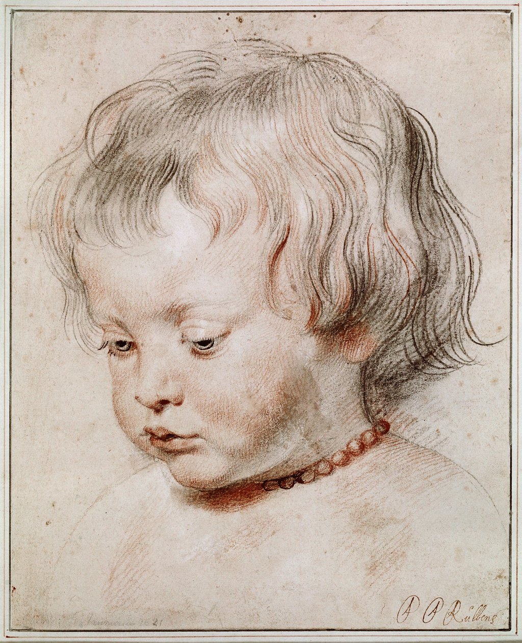 Étude du portrait de son fils Nicolas - Peter Paul Rubens