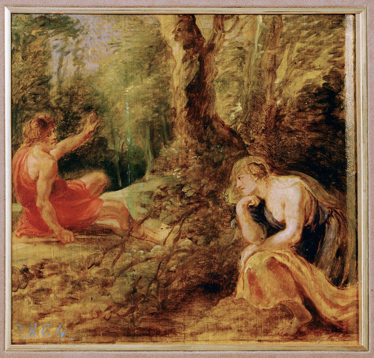 Procris et Cephalos (peinture sur bois) - Peter Paul Rubens