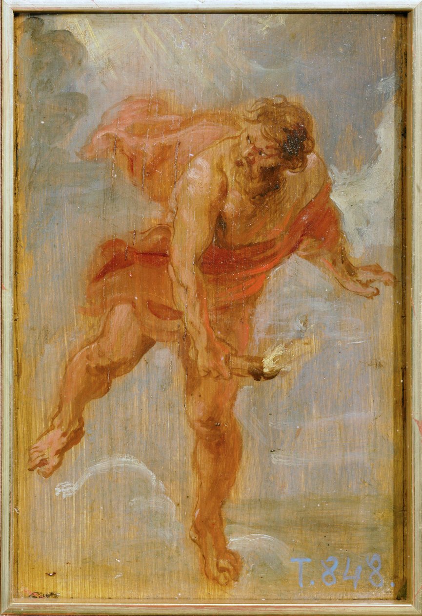 Prométhée avec le tison (peinture sur bois) - Peter Paul Rubens