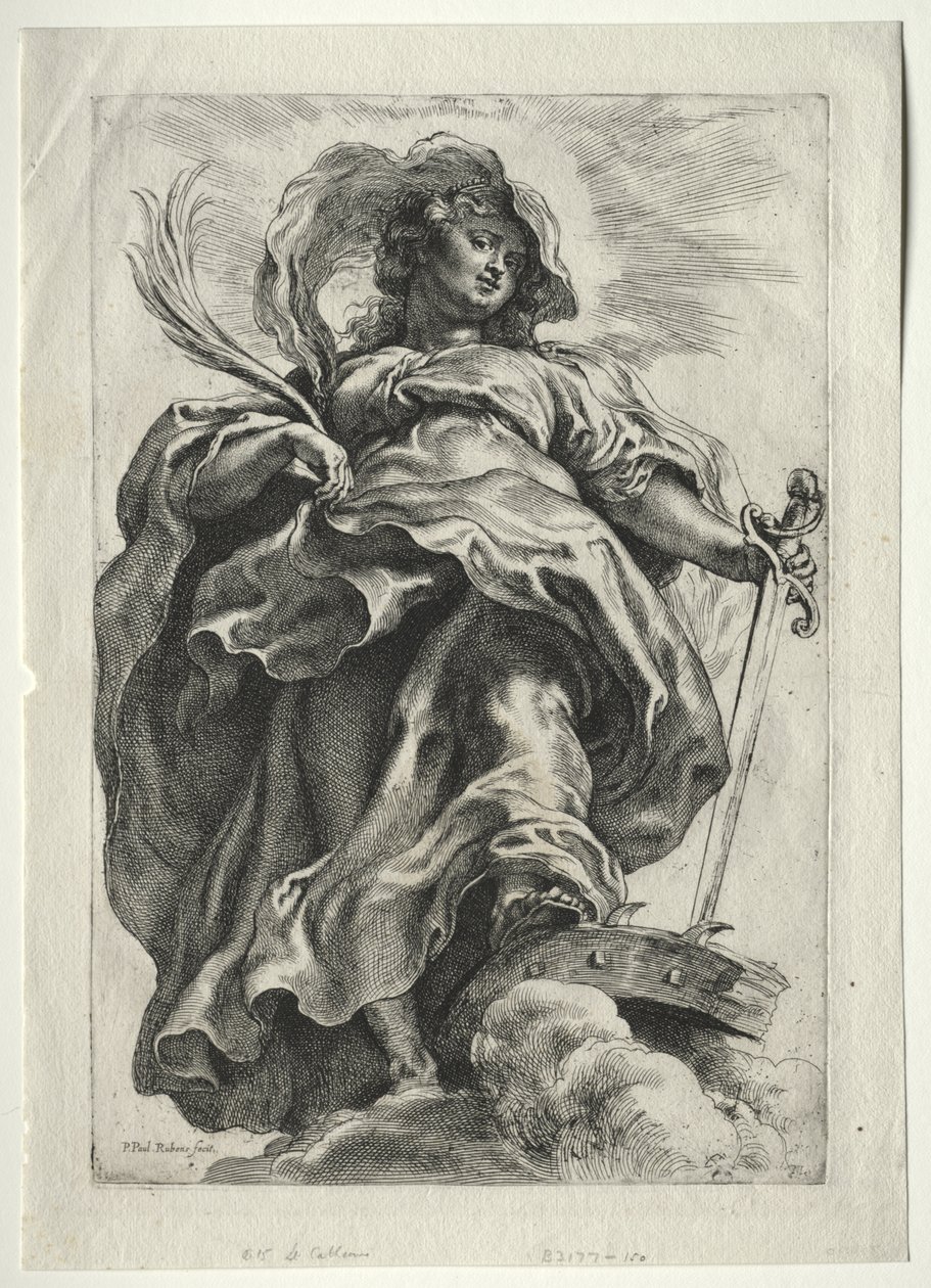 Sainte Catherine dans les nuages - Peter Paul Rubens