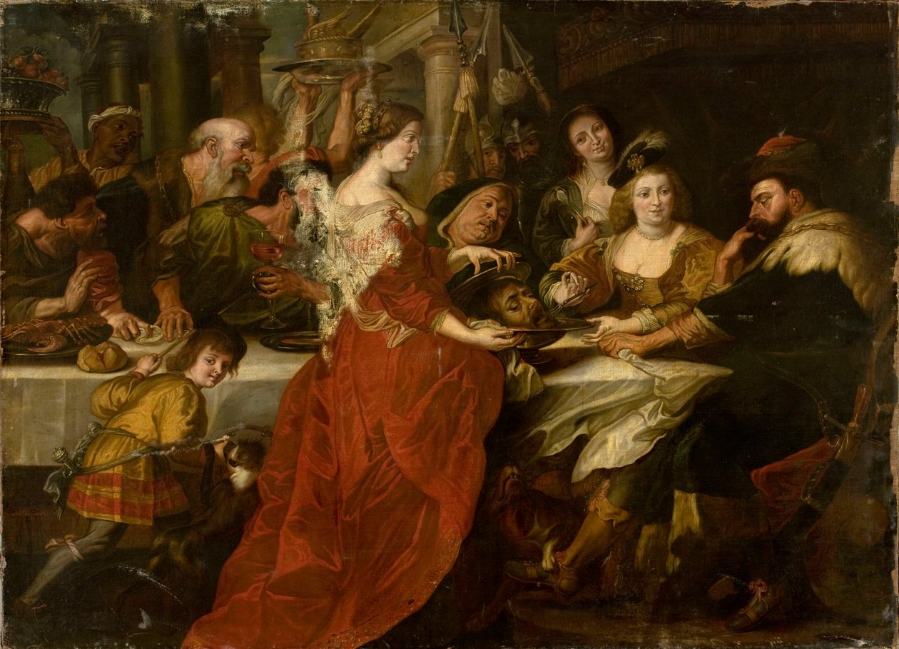 Salomé avec la tête de saint Jean pendant le festin - Peter Paul Rubens