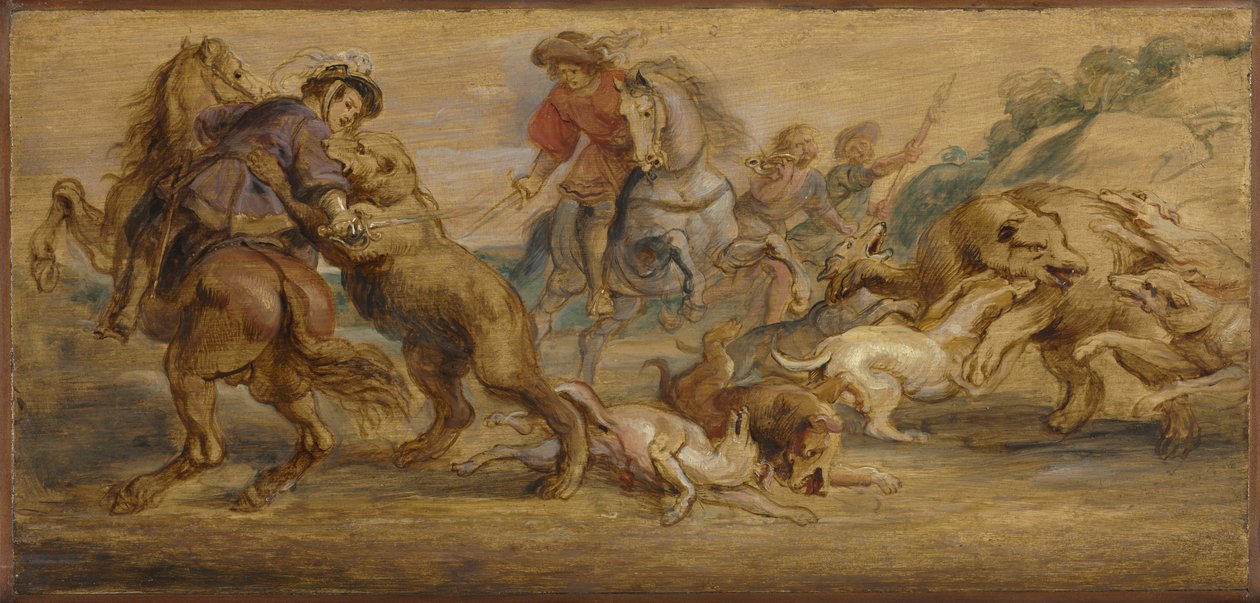 Étude pour "La chasse à l