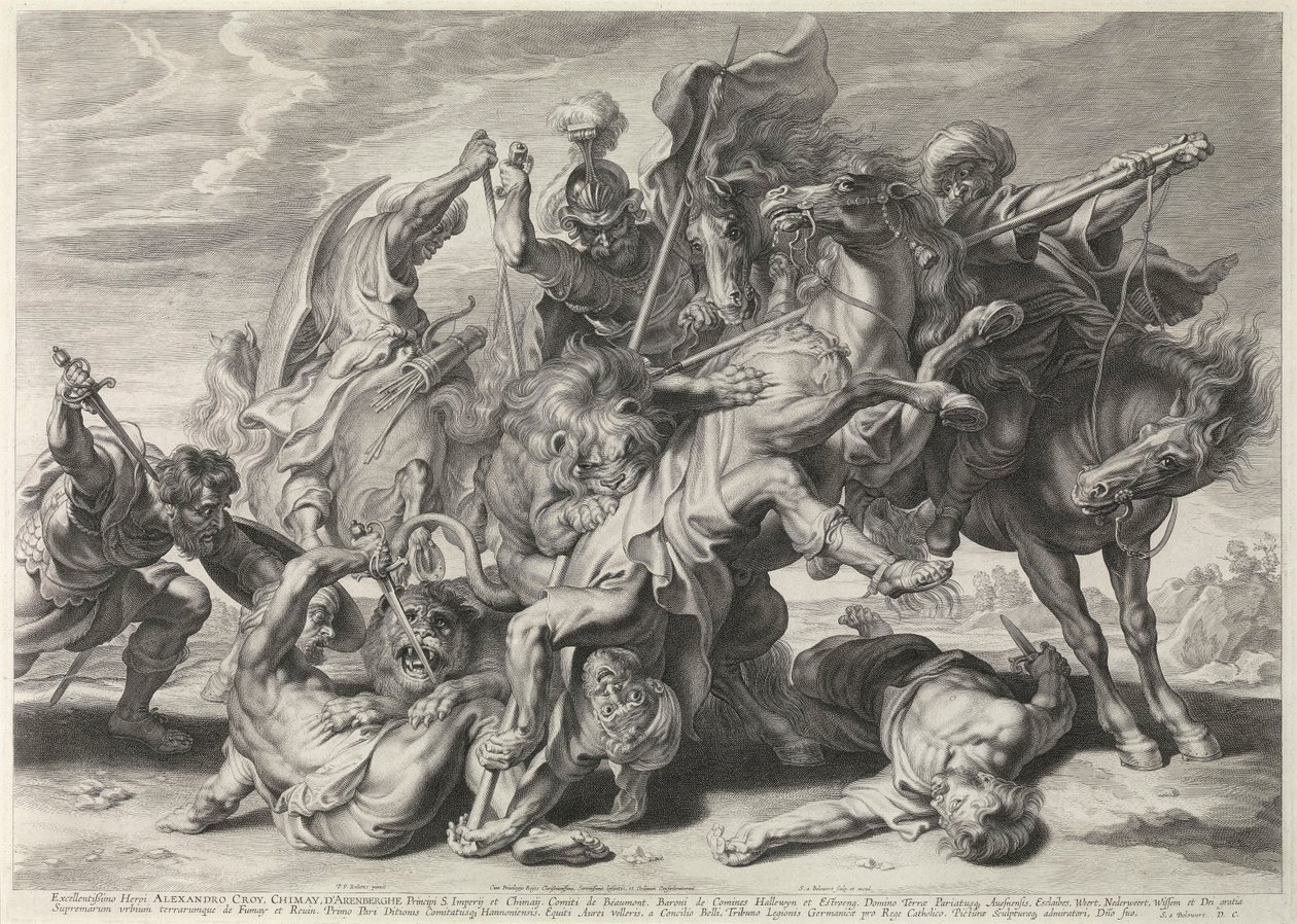 La chasse au lion - Peter Paul Rubens
