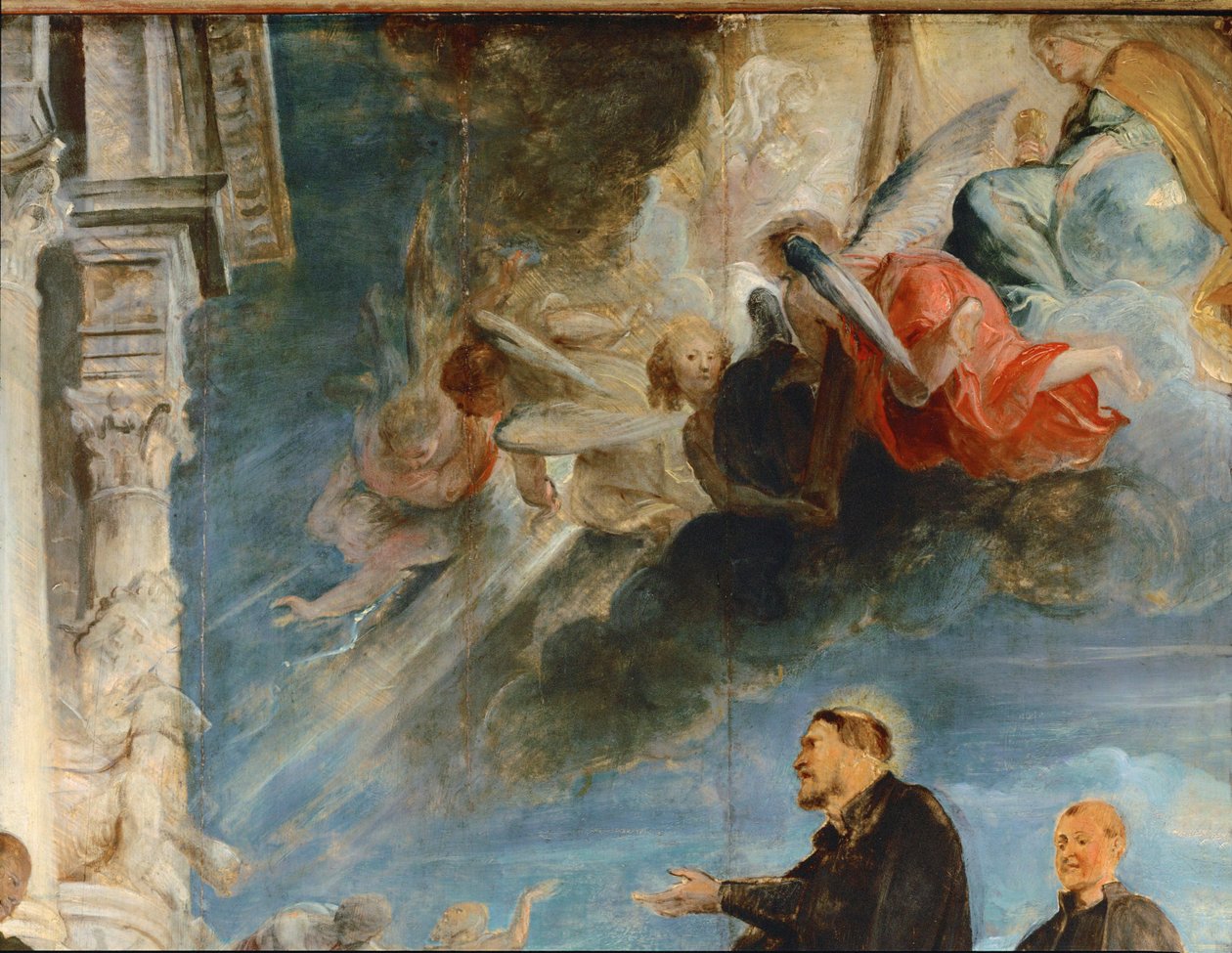 Le miracle de Saint François Xavier (peinture sur bois de chêne) - Peter Paul Rubens