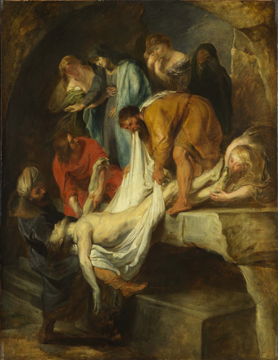 La mise au tombeau du Christ - Peter Paul Rubens