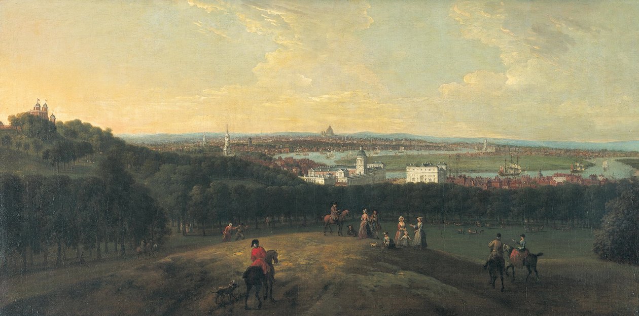 Londres depuis Greenwich Park, 1718 - Peter Tillemans