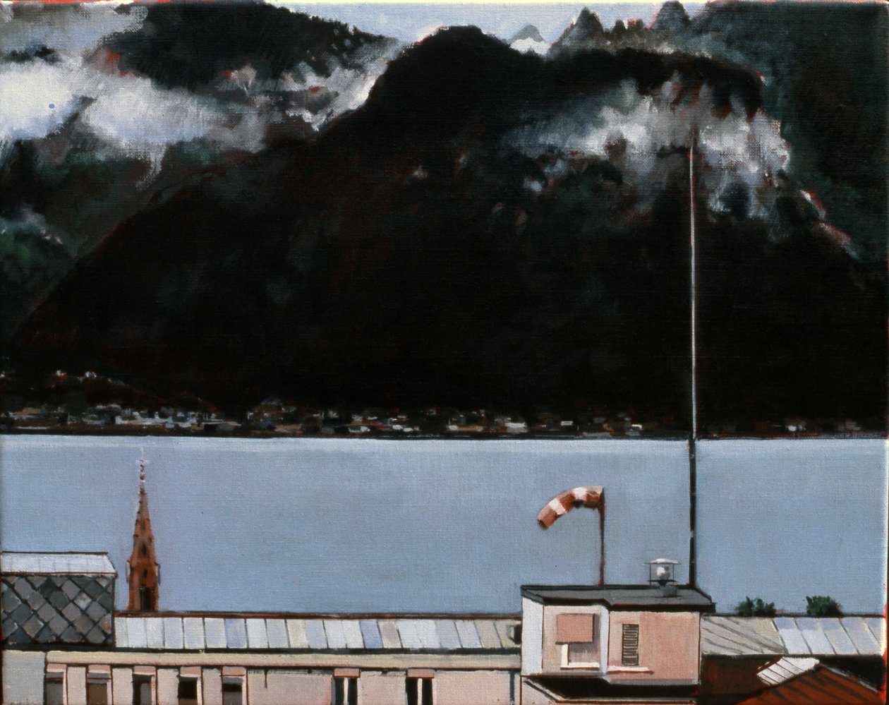 Lac Léman, 2008 (huile sur toile) - Peter Wilson
