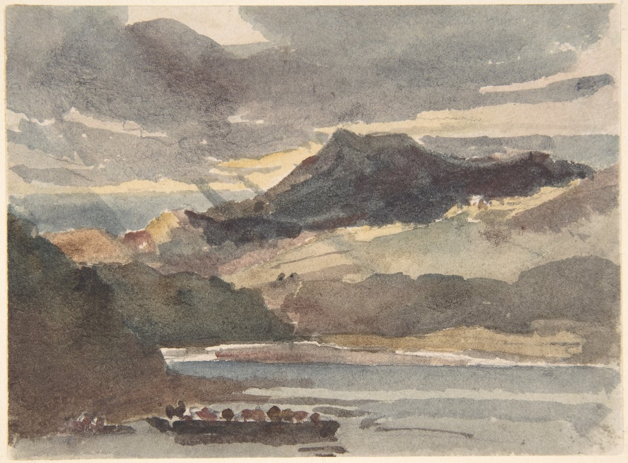 Étude pour « Le bac » – Snowdon, vue depuis Lyyn Padran, au nord du Pays de Galles - Peter de Wint