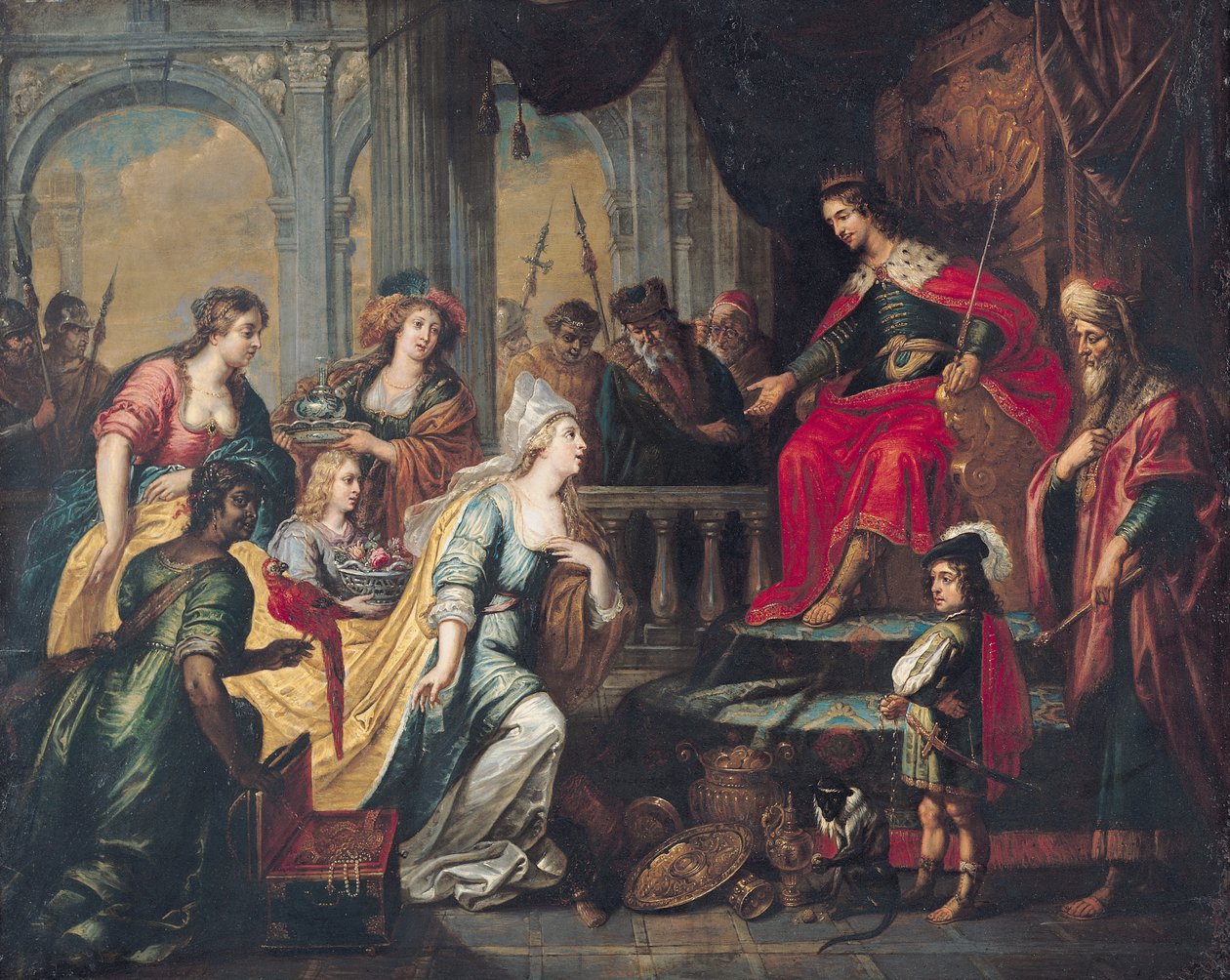La Reine de Saba devant Salomon - Peter van Lint