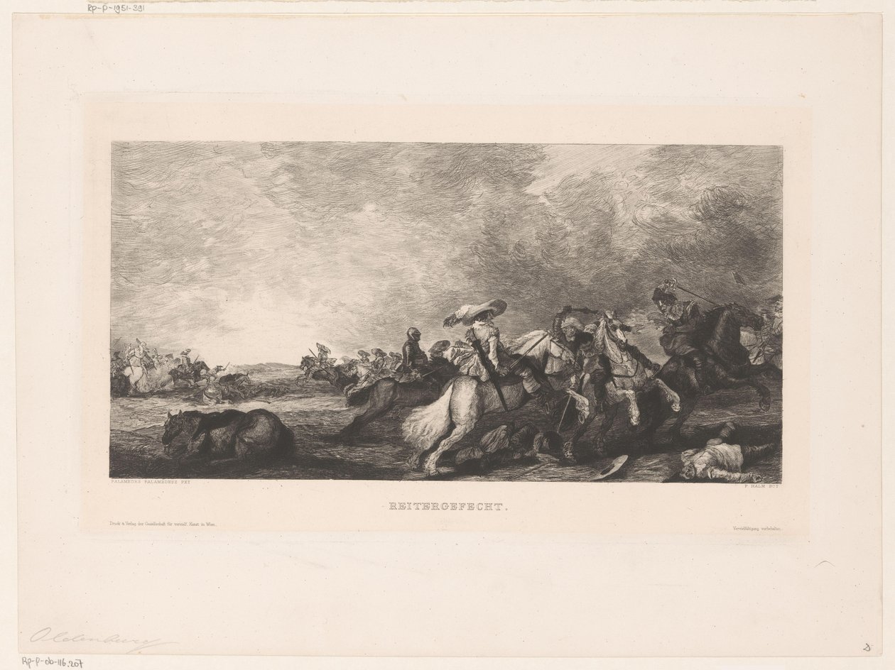 Combat de cavaliers - Peter von Halm