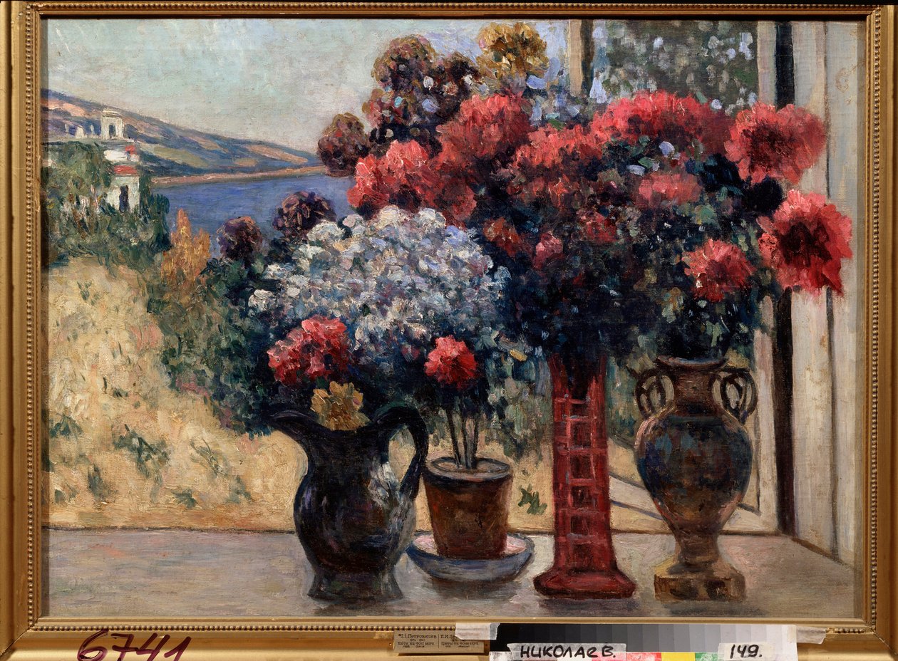Fleurs contre la mer - Petr Ivanovic Petrovichev
