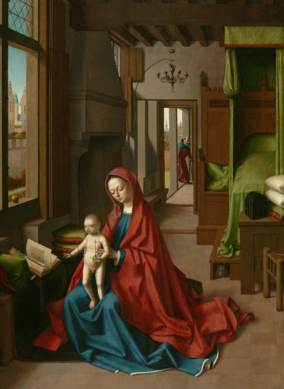 Vierge et enfant dans un intérieur domestique - Petrus Christus
