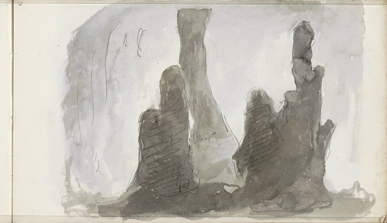 Stalagmites - Petrus Johannes Schotel