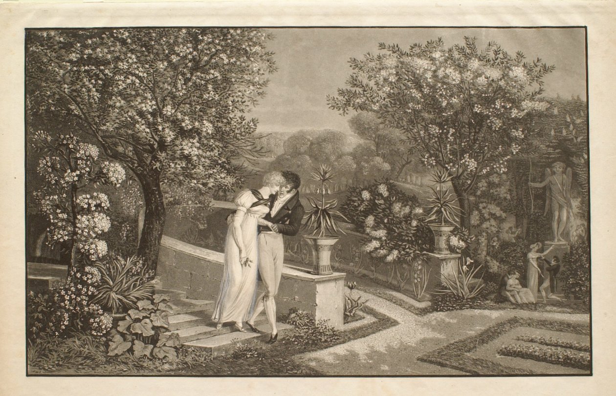 Le printemps, ou Les amants - Philibert-Louis Debucourt