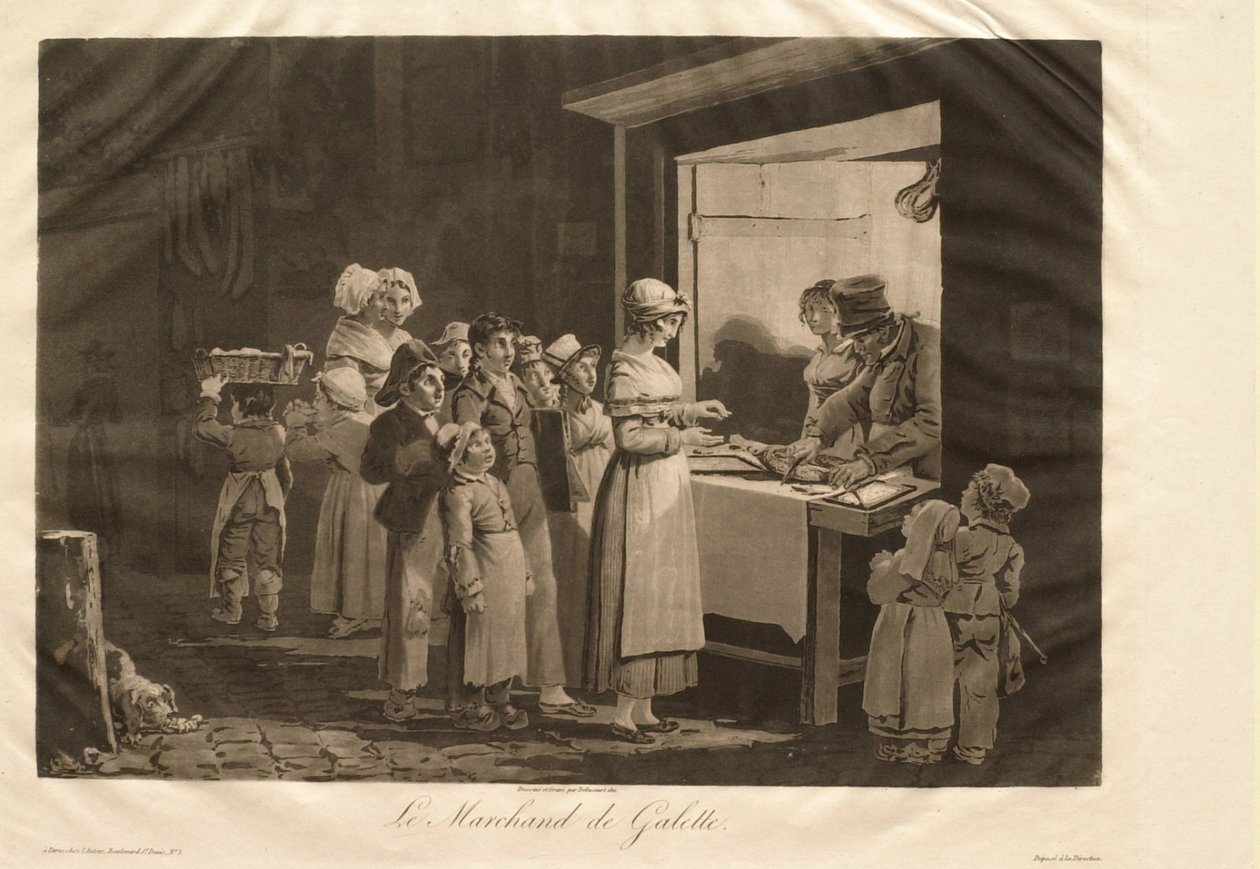 Le marchand de galette - Philibert-Louis Debucourt