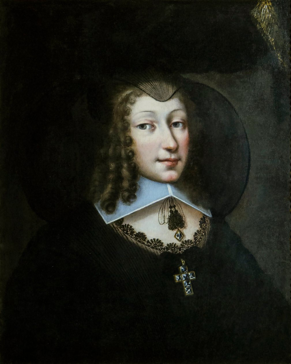Christine Marie de France 1606-1663, duchesse de Savoie en robe de veuve, 1638-1640 - Philibert Torret