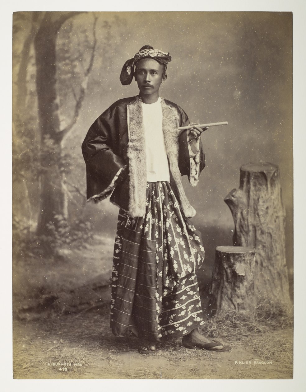 Un homme birman, de Vues de Birmanie - Philip Adolphe Klier