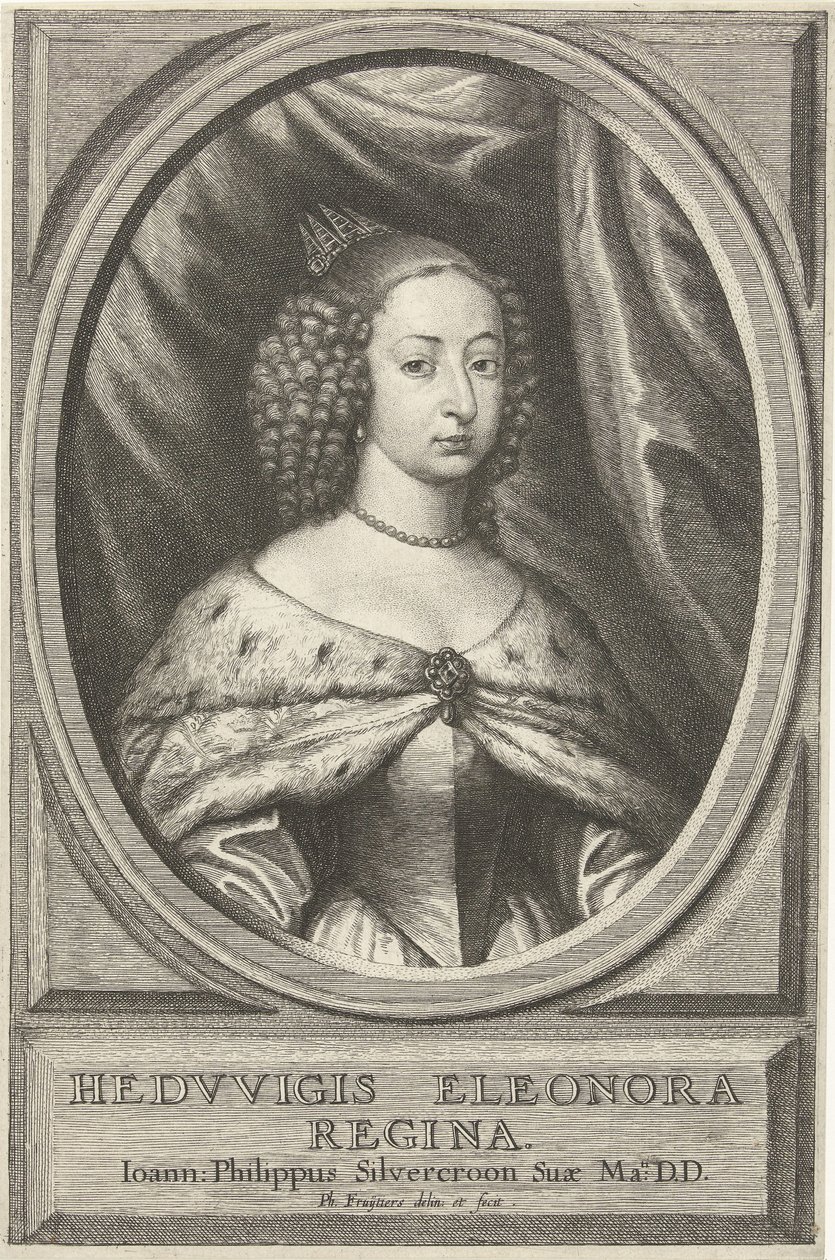 Portrait de Hedwig Eleonora, reine de Suède - Philip Fruytiers
