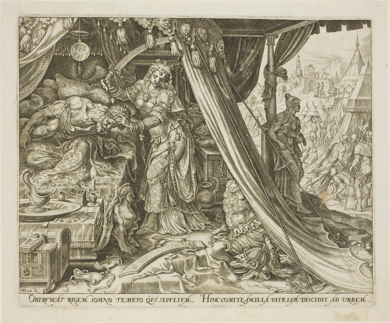 Judith décapitant Holopherne, planche six de L