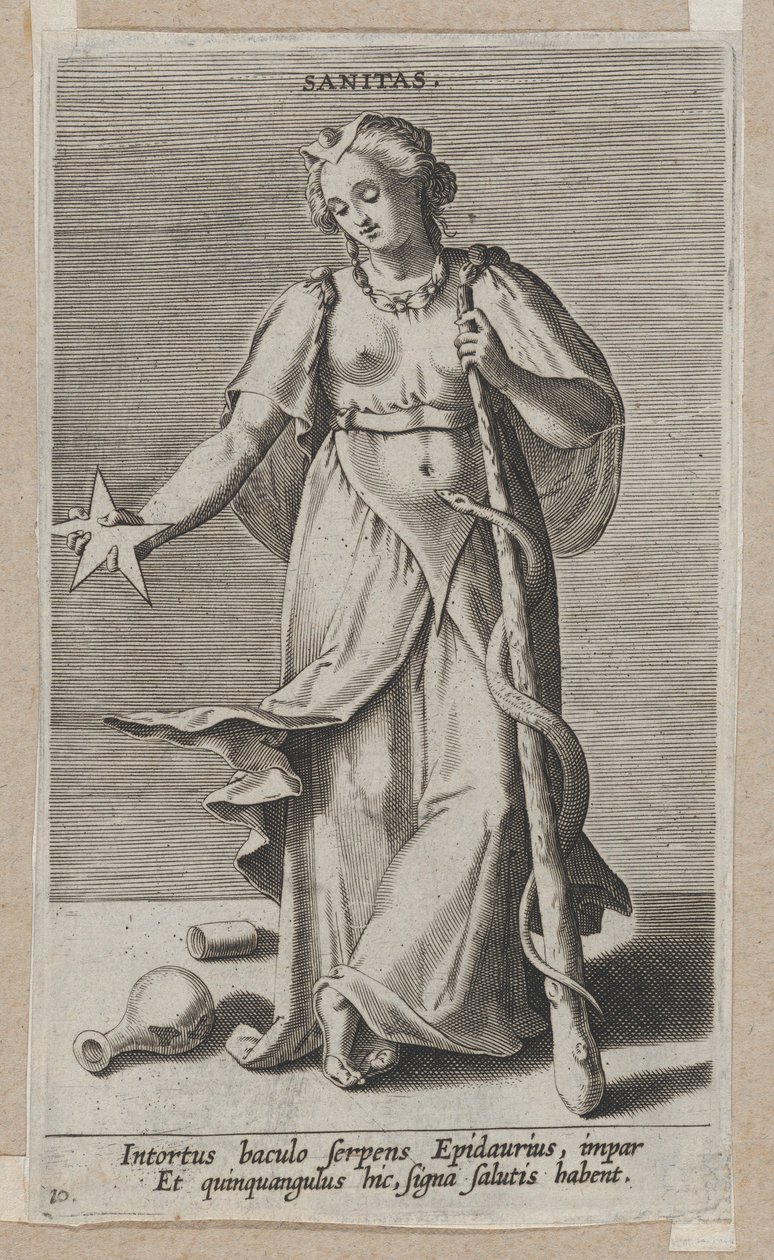 Sanitas, de Prosopographia, vers 1585-90 - Philip Galle