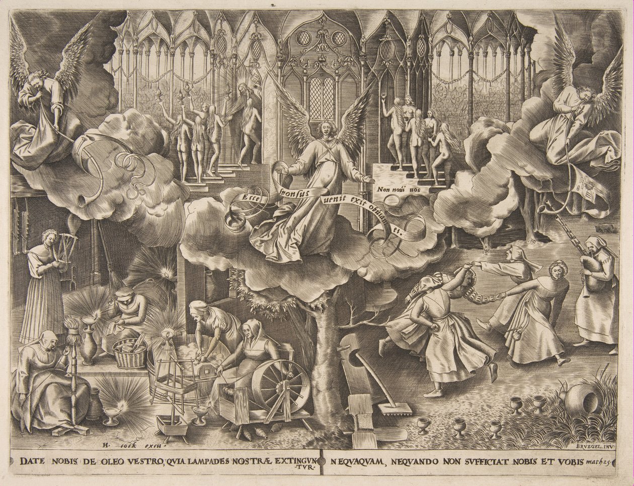 La parabole des vierges sages et folles - Philip Galle