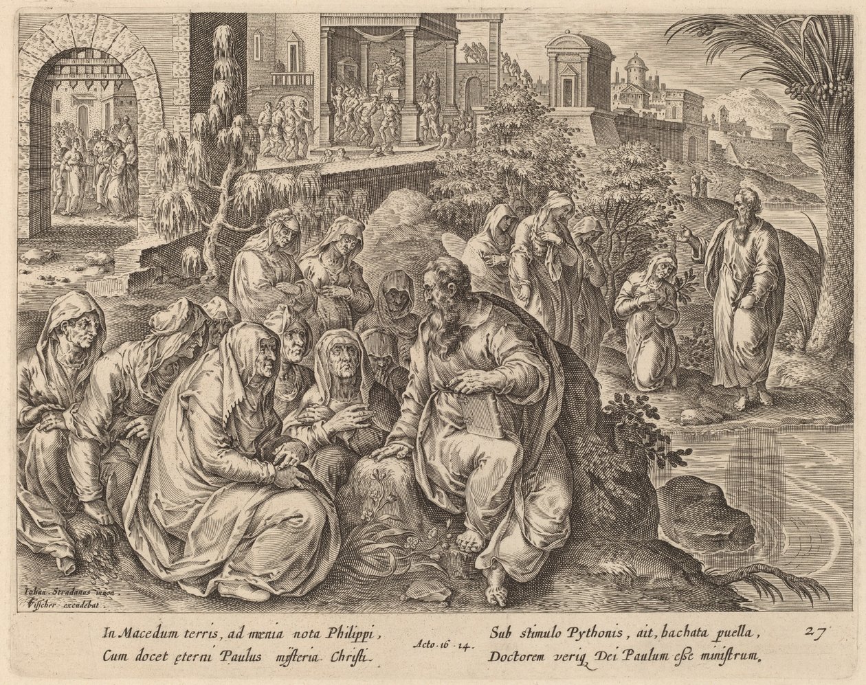 Saint Paul parle aux femmes de Philippes près d