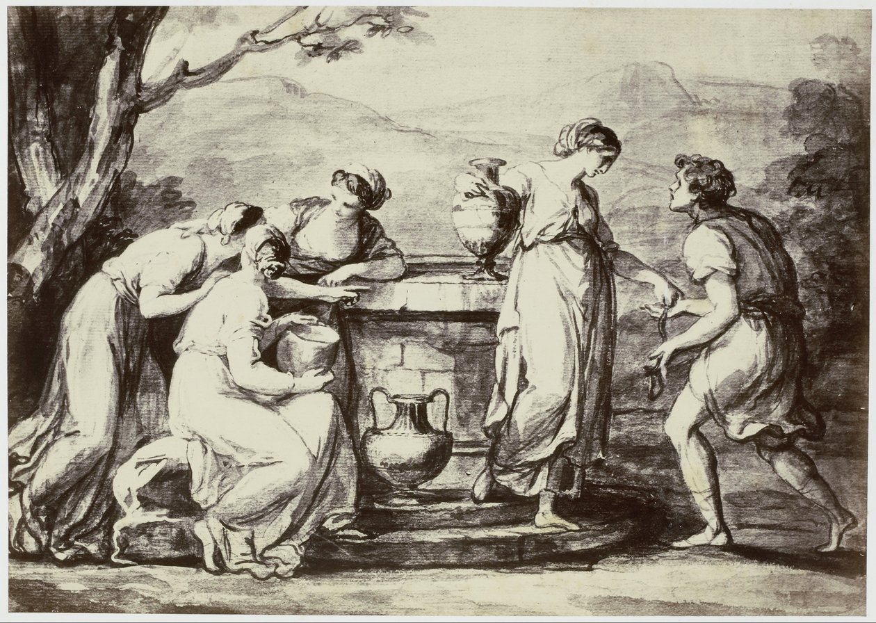 A. Kauffman, Rebecca au mur - Philip Henry Delamotte