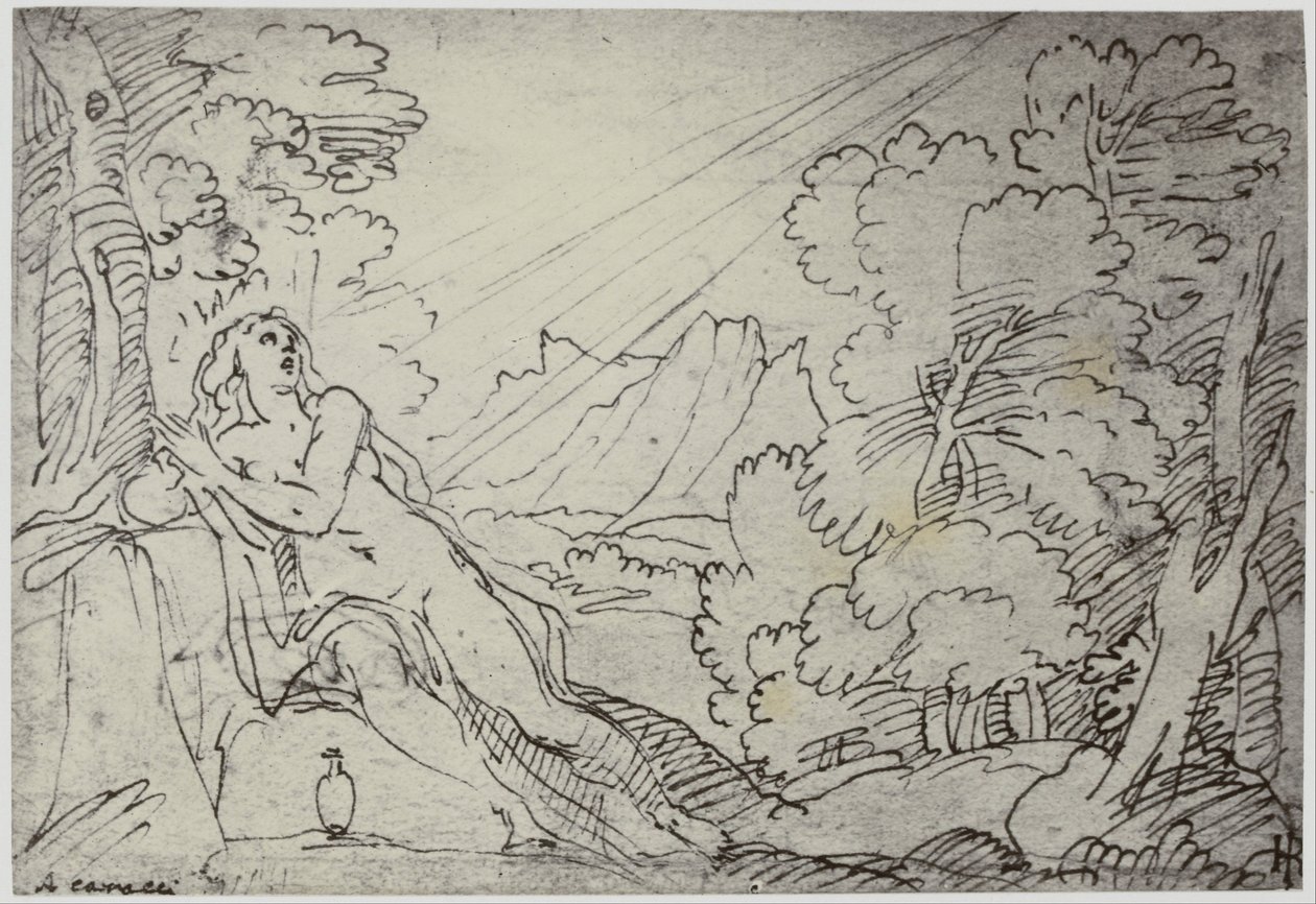 Correggio, Un ange portant une âme au paradis - Philip Henry Delamotte
