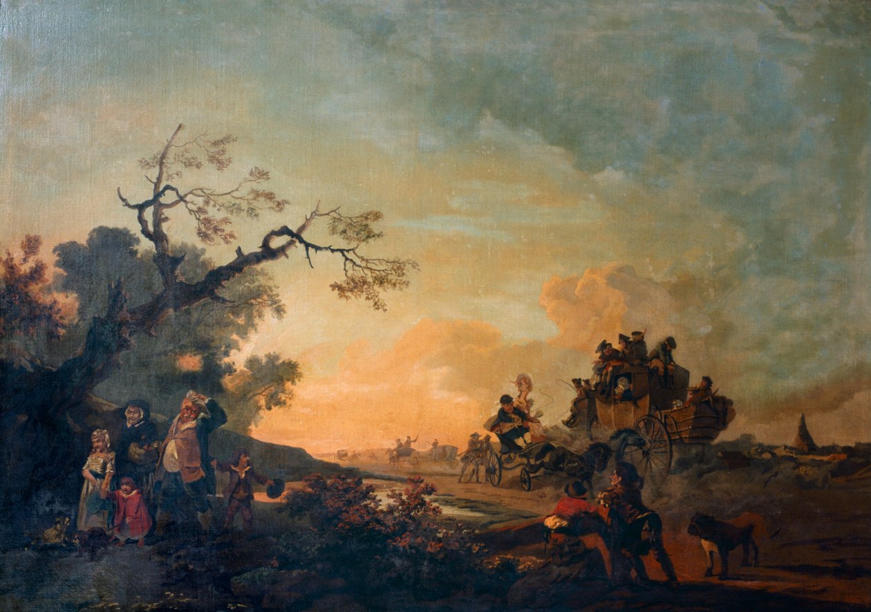 La Grande Route - Philip James de (1740 1812) Loutherbourg