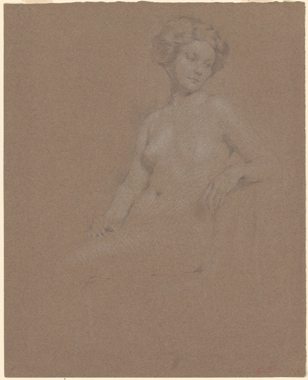 Femme nue assise - Philip Leslie Hale