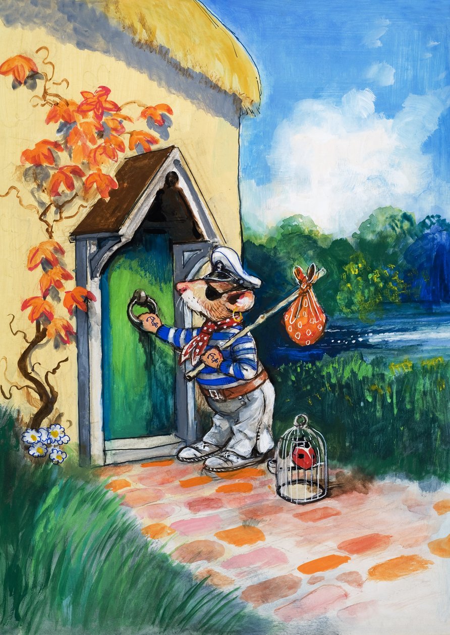 La souris de la ville et la souris de la campagne (gouache sur papier) - Philip Mendoza