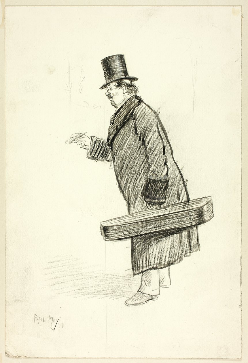 Homme avec étui à violon - Philip William May