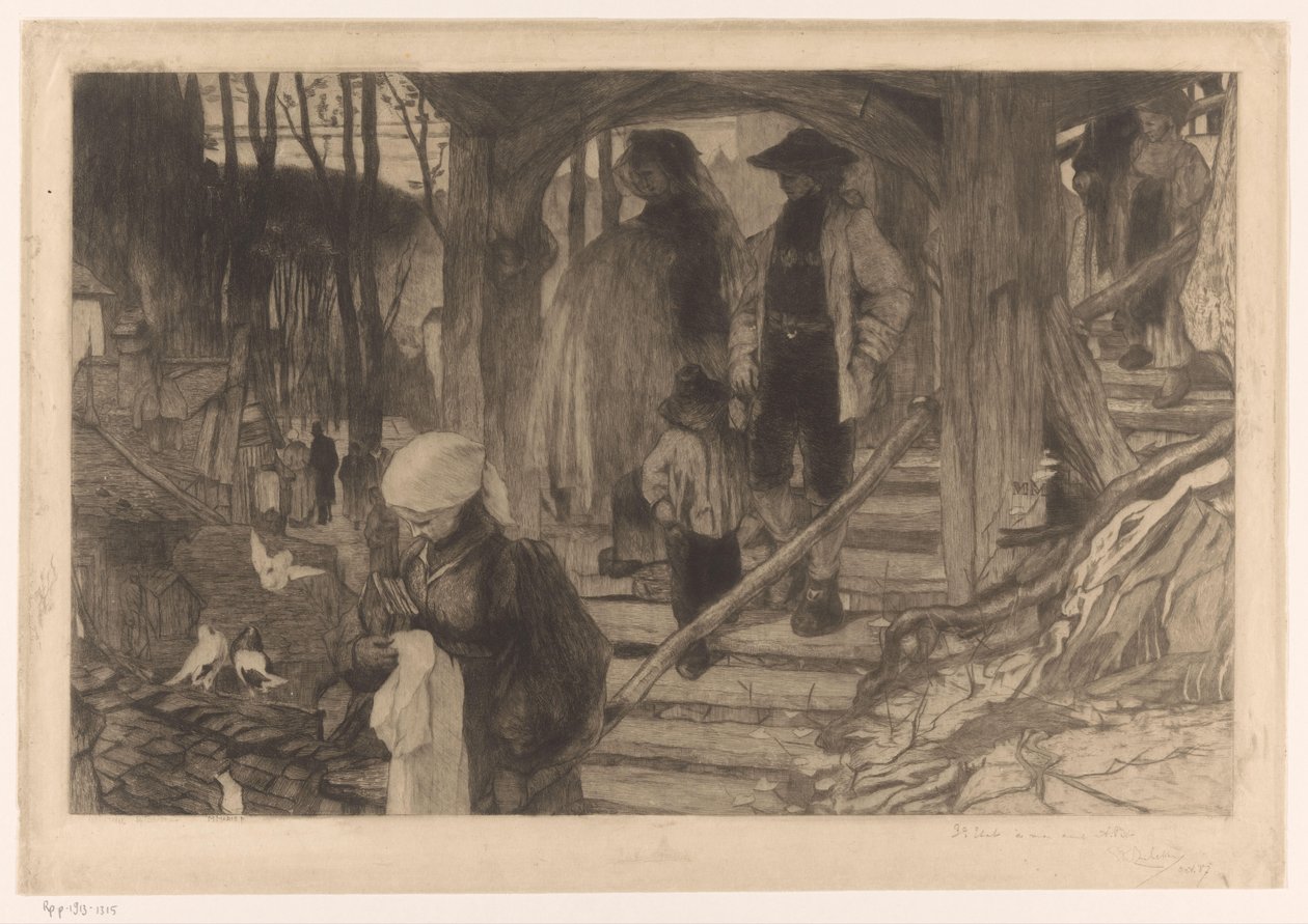 Baptême à Fribourg - Philip Zilcken (signed by artist)