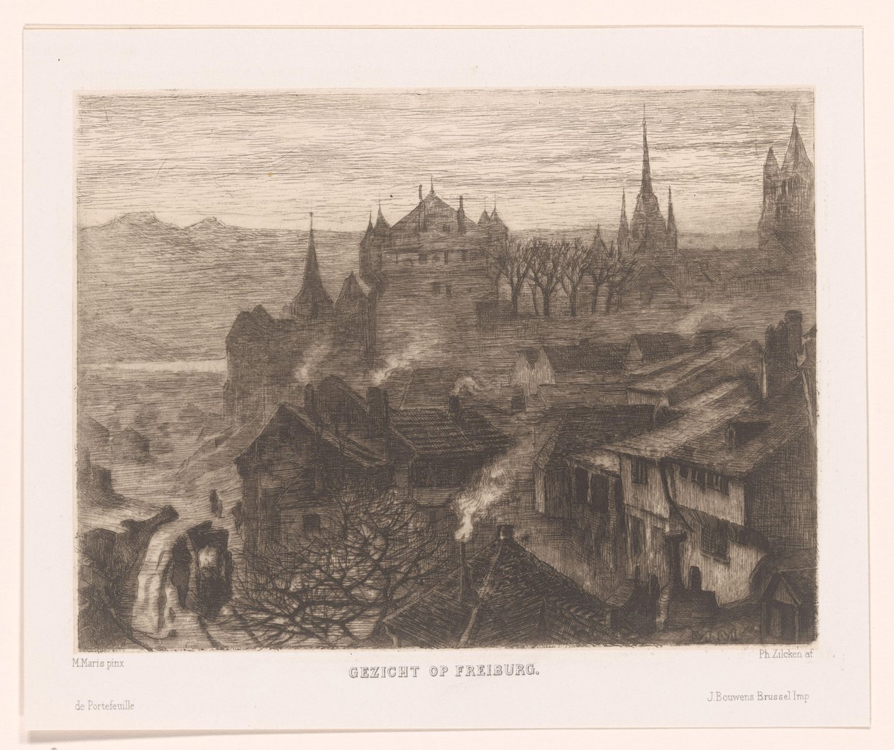 Vue de Fribourg - Philip Zilcken