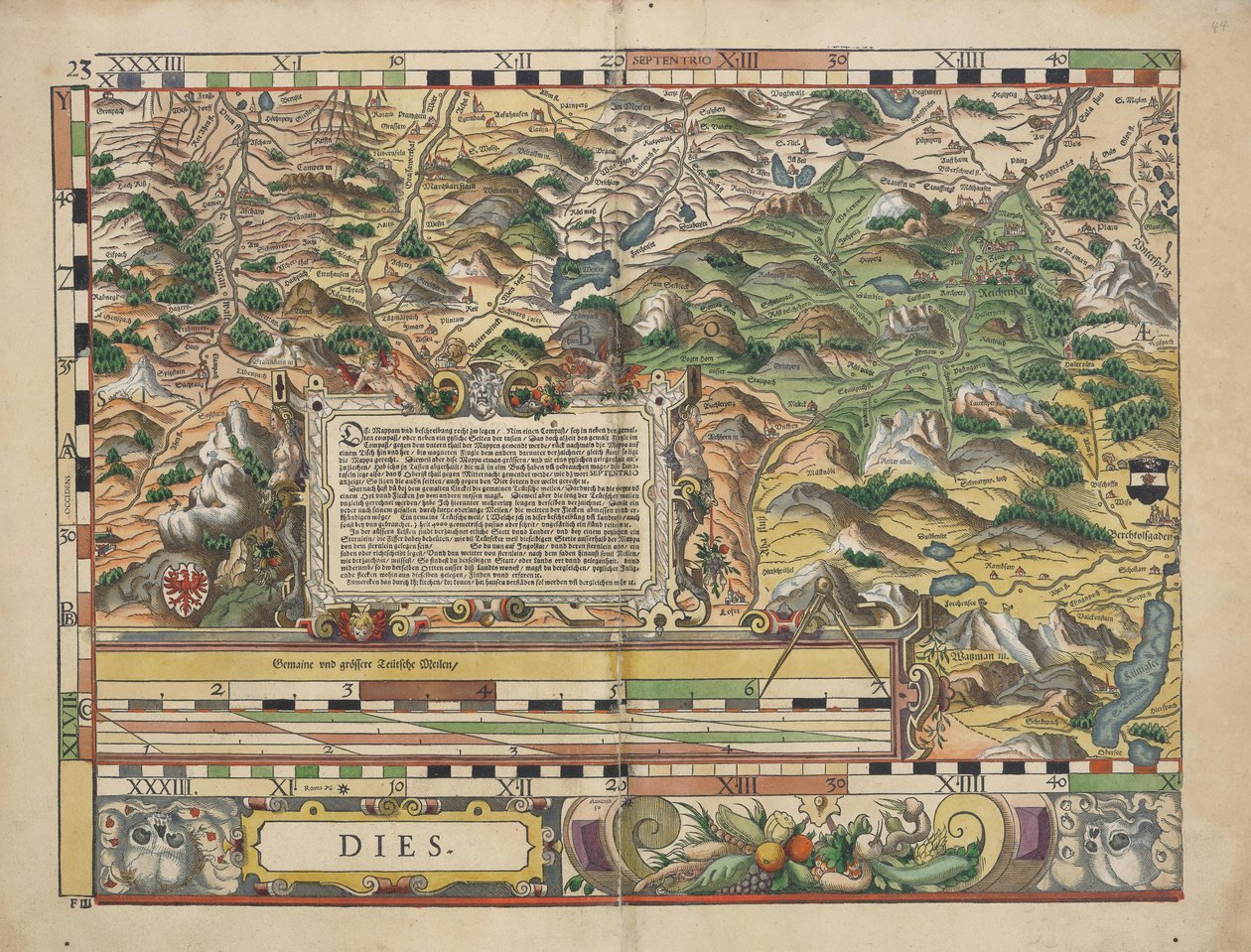 Bairische Landtafeln de 1568 - Philipp Apian