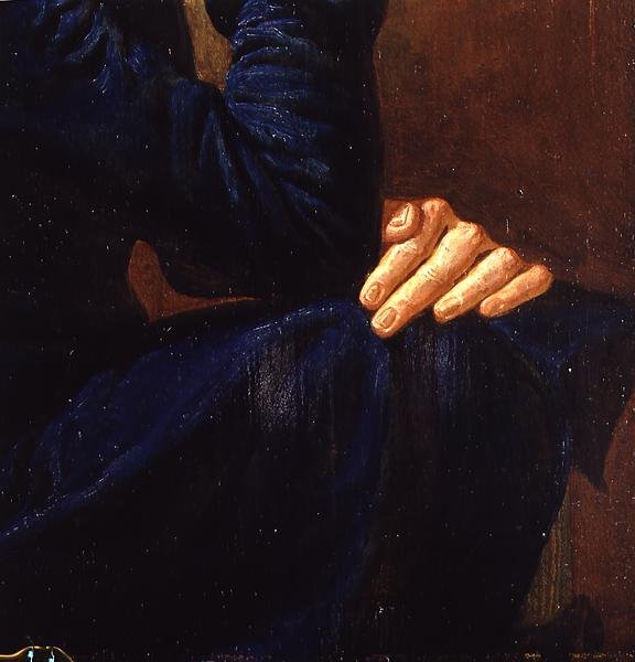 (détail) de "Autoportrait", 1805 - Philipp Otto Runge