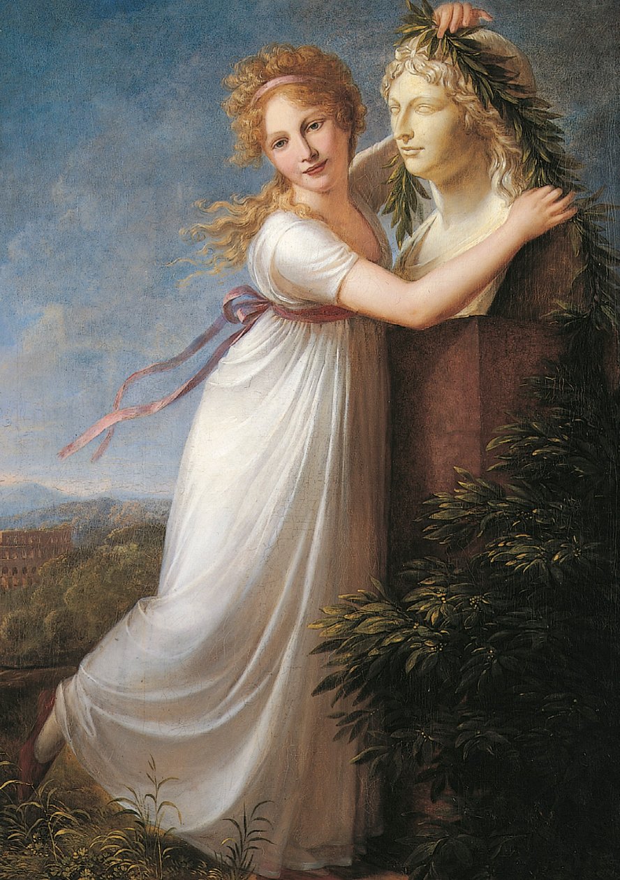 Ida ornant le buste de sa mère - Philipp Friedrich von Hetsch