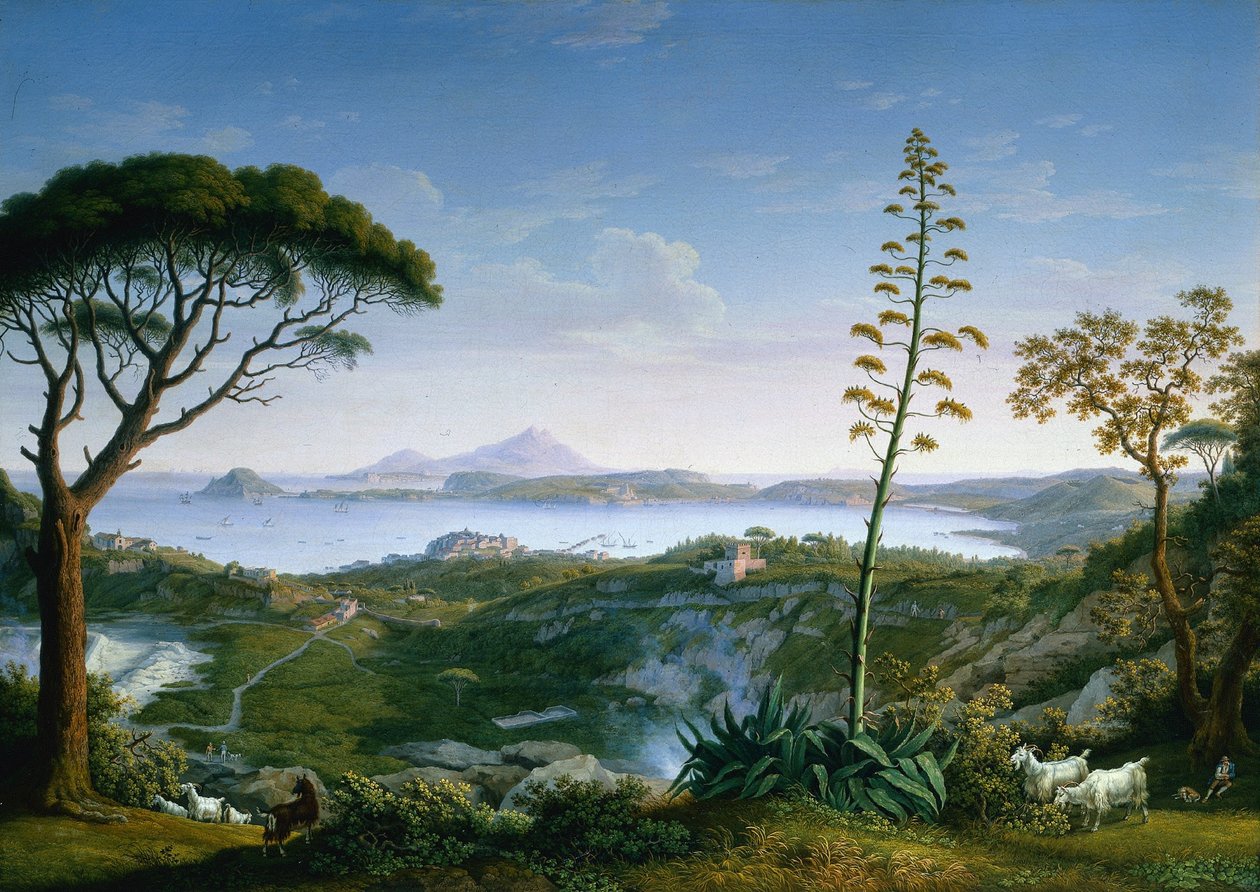 Vue du golfe de Pouzzoles depuis Solfatara, 1803 - Philipp Hackert