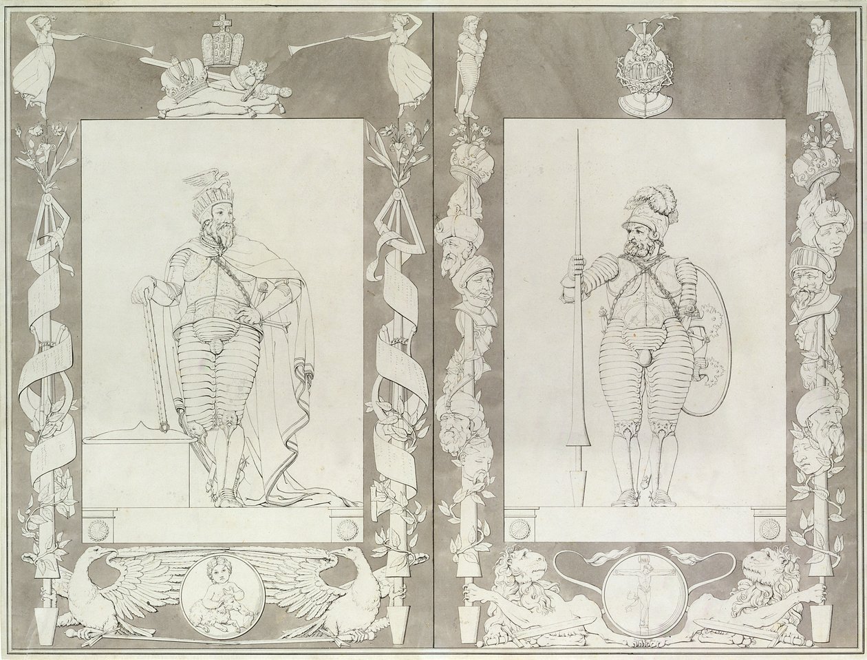 Charlemagne (742-814) et Heymon, 1804-5 - Philipp Otto Runge
