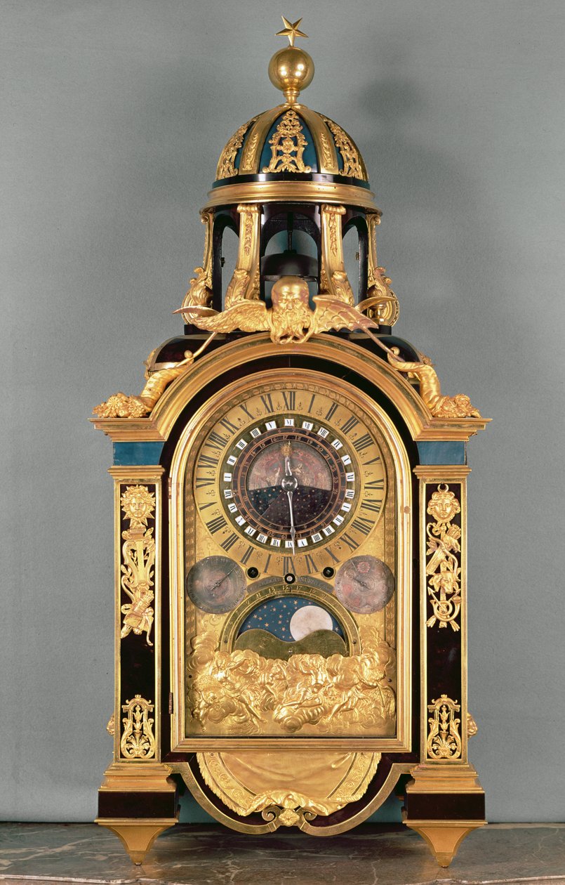 Horloge astronomique faite pour le Grand Dauphin Louis de France (1661-1711), 1710 - Philippe and Fardoil, Pierre Caffieri