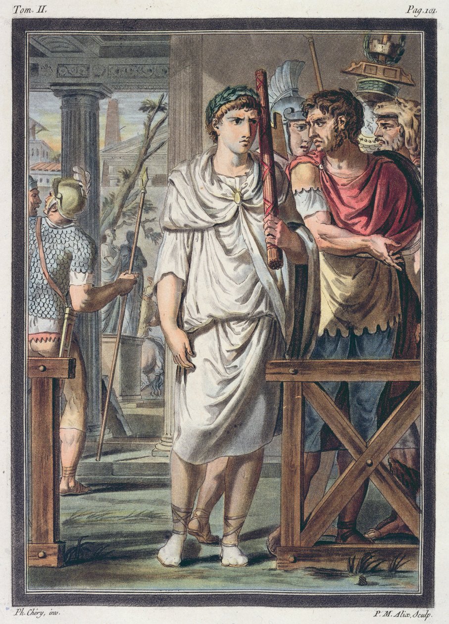 Licteurs et soldats de la suite de Titus, costumes pour 