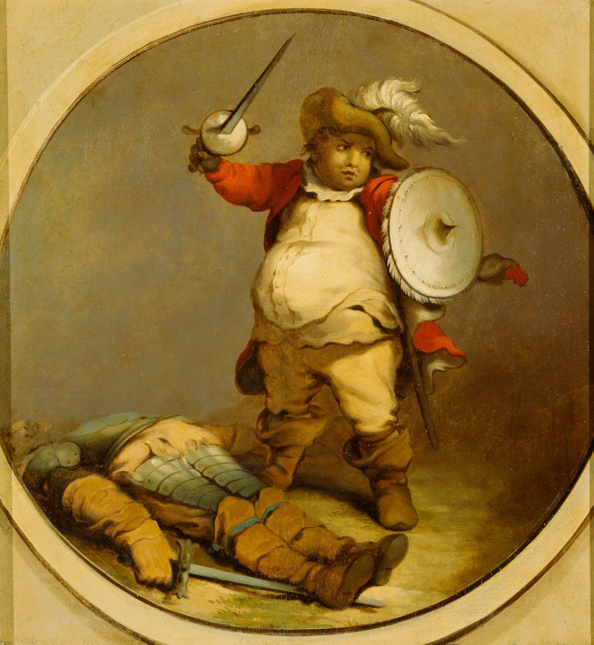 Falstaff avec le corps de Hotspur - Philippe-Jacques de Loutherbourg