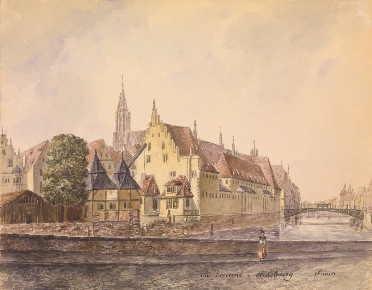 Le Danube à Strasbourg - Philippe Auguste de Peellaert