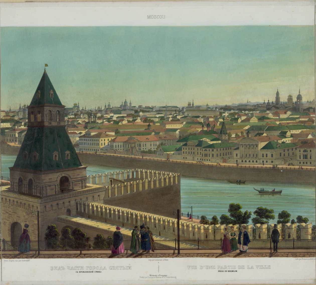 Vue de Zamoskvorechye depuis le mur du Kremlin d