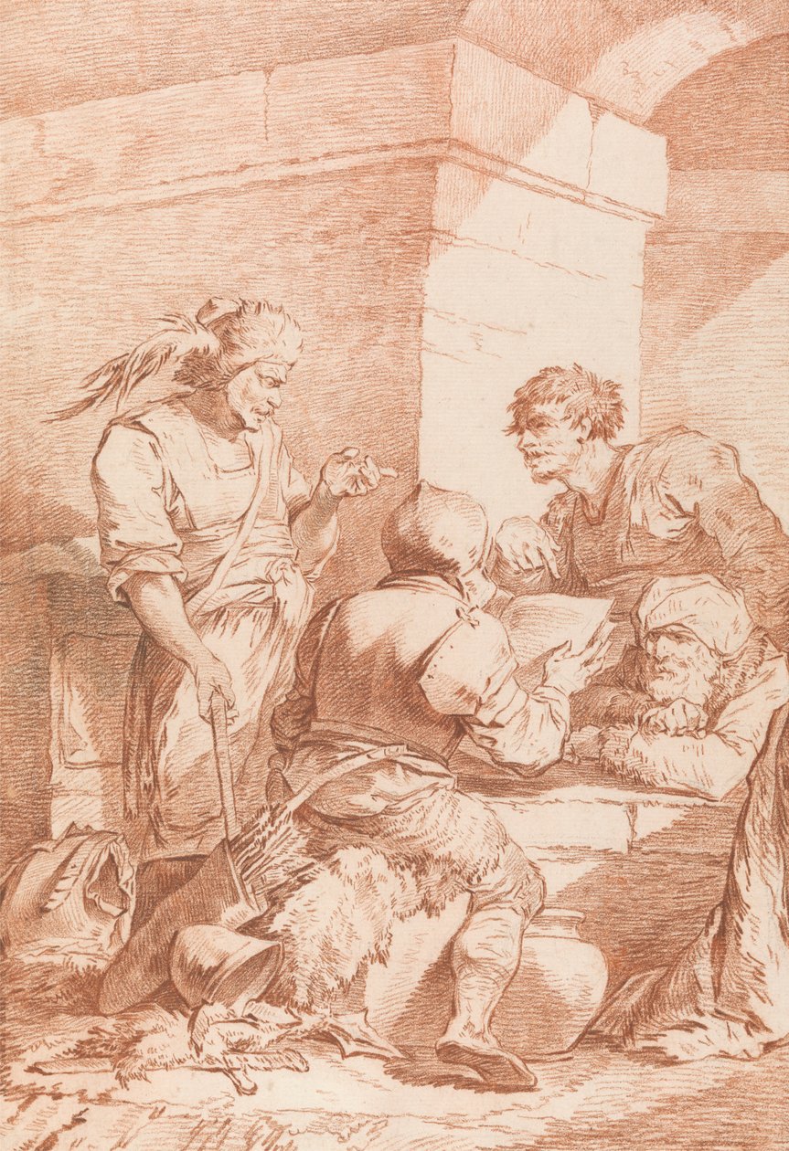 Corps de Garde (Barbares vaincus par un livre) - Philippe Jacques de Loutherbourg
