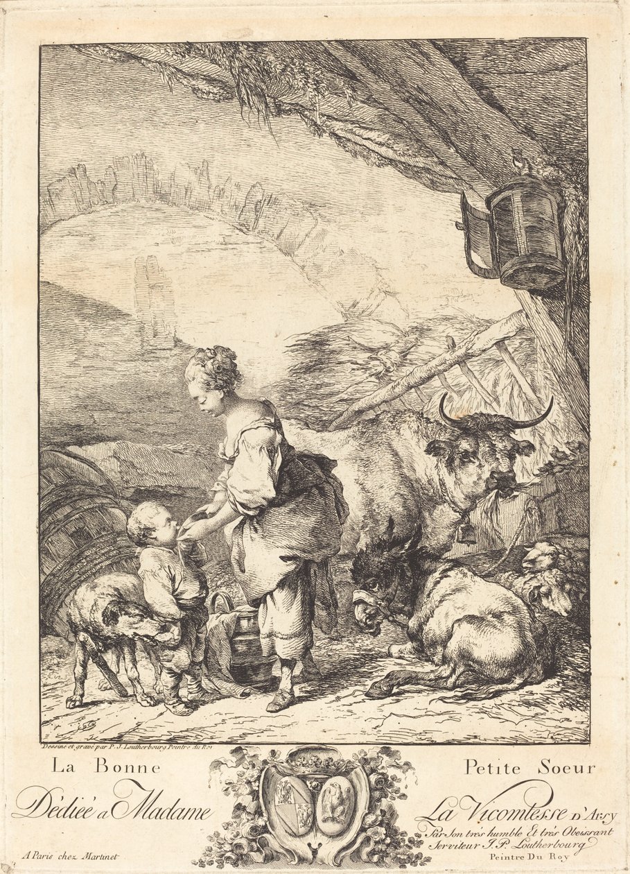 La bonne petite sœur - Philippe Jacques de Loutherbourg II